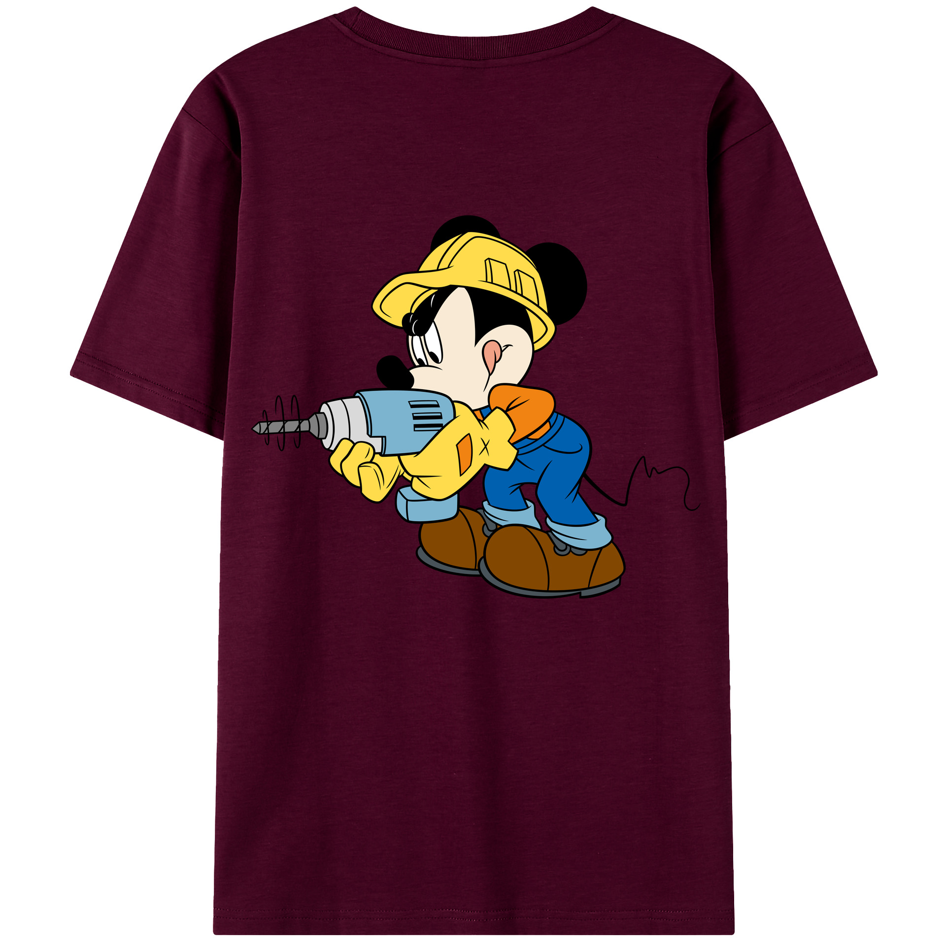 （画像用） ミッキーマウス Mickey Mouse レディース半袖Tシャツ(バックプリント)